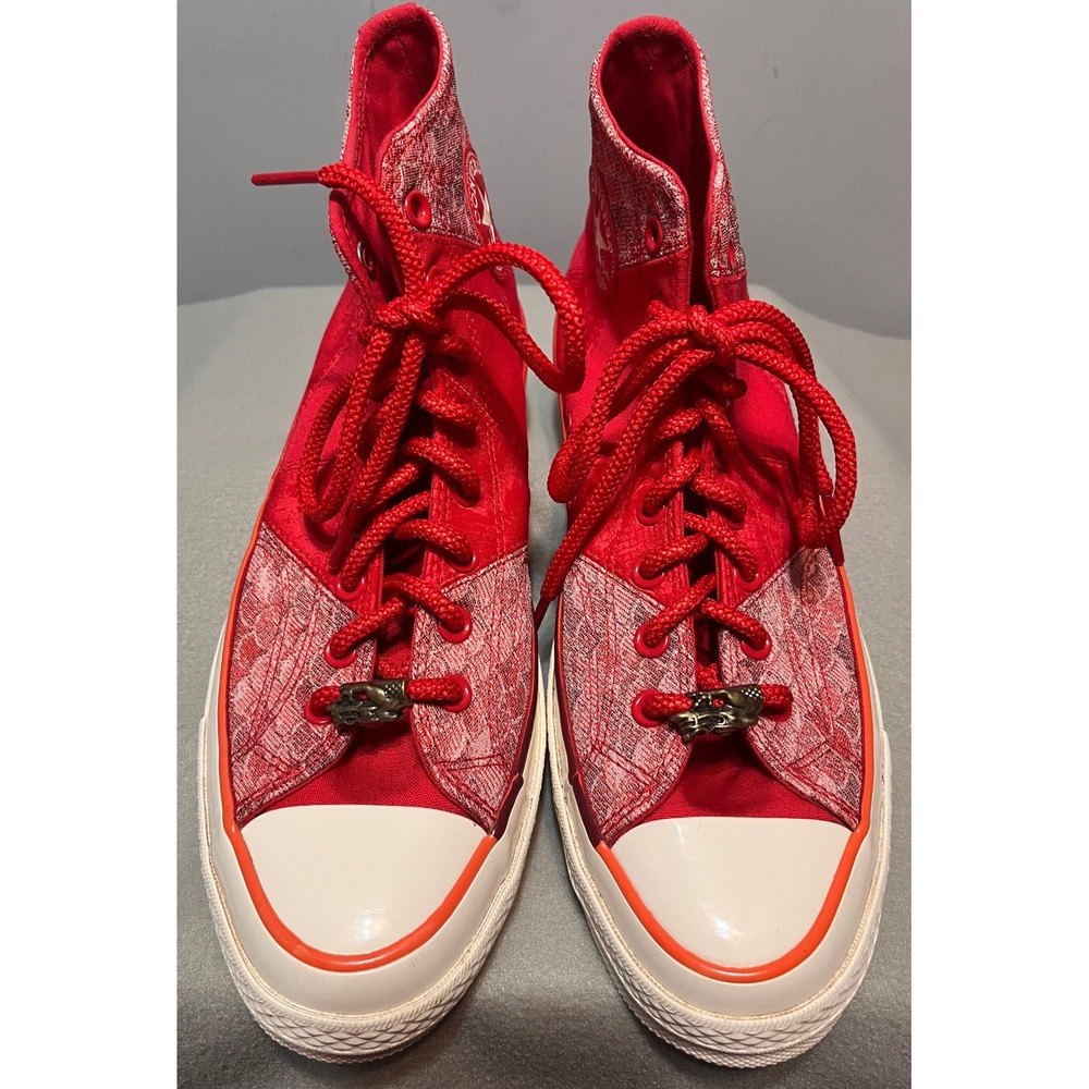 Converse Chuck 70 Red Patchwork High Chinese Luna… - image 1